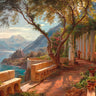 Art Print on canvas Italian Loggia, 1877 by Aagaard Carl Frederic Landscape Post-Impressionism artwork