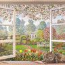 Italian landscape canvas art print by Del Missier Andrea, depicting a scenic garden scene in a natural, artistic style.