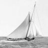Feeling at Home art print of a cutter sailing on the ocean, vintage maritime scene, created by Anonymous, on canvas.