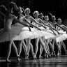 Art Print on canvas Swan Lake ballet by Anonymous Photography Rococo artwork