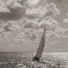 Sailing coastal canvas art print by Feeling at Home featuring a serene seaside scene with boats and calm waters.