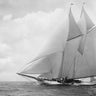 Feeling at Home art print of Yacht America 1891 photograph on canvas, showcasing a historic sailing vessel with detailed maritime imagery.