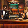 Feeling at home Grand Night Out figurative canvas art print by Benson Pierre featuring vibrant colors and detailed imagery.