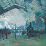 Art Print on canvas Arrival of the Normandy Train - Gare Saint-Lazare by Monet Claude  Landscape Post-Impressionism artwork