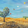 Landscape canvas art print by Feeling at Home featuring vibrant seasonal colors, showcasing a scenic view in natural detail.