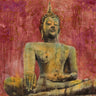 Golden Buddha religion canvas art print by Moschetta Dario, featuring detailed religious imagery on a textured canvas.