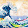 Feeling at Home Hokusais Wave 2.0 figurative canvas art print by Chestier Eric, featuring a vibrant wave design.