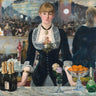 Feeling at Home art print of Edouard Manet's Bar at the Folies-Bergère, a detailed figurative canvas artwork.