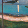 Moonlight Coastal canvas art print by Munch Edvard, featuring a serene seaside scene with calming moonlit waters and coastal landscape.