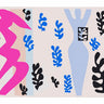 Abstract canvas art print "Jazz 15" by Matisse Henri featuring a knife launcher design, displayed on a wall.