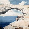 Feeling at Home landscape canvas art print of Glass Windows Bahamas by Homer Winslow, featuring a scenic coastal view.