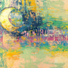Feeling at home Riflessi di Luna abstract canvas art print by Lucas, featuring vibrant moon-inspired design on textured canvas.