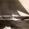 Vintage J Class sailboat art print by Levick Edwin, showcasing a classic 1934 sailing vessel on canvas.