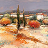 Feeling at Home Borgo nel Sole European canvas art print by Florio Luigi showcasing a scenic village landscape on durable canvas.