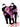 Soft Protest figurative canvas art print by Masterfunk Collective, featuring vibrant colors and abstract human figures.