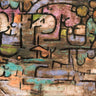 Abstract canvas art print titled "After the Flood" by Klee Paul, featuring vibrant colors and expressive brushstrokes.