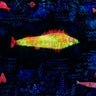 Goldfish abstract canvas art print by Klee Paul, featuring vibrant, colorful fish design for modern home decor.
