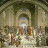 European canvas art print of Raffaello's "Scuola di Atene" by Feeling at Home, showcasing classical architecture and philosophers.