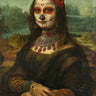 Colorful Calavera Lisa humor canvas art print by Hill Steven, featuring vibrant skull design for home decor.