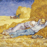 Art Print on canvas Noon- Rest by Van Gogh Vincent Landscape Post-Impressionism artwork