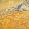 Landscape canvas art print of The Harvester by van Gogh, featuring vibrant colors and textured brushstrokes, by Feeling at Home.