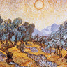 Art Print on canvas The Olive Trees by Van Gogh Vincent Landscape Modernism artwork