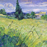 Art Print on canvas Landscape with Green Corn by Van Gogh Vincent Landscape Post-Impressionism artwork