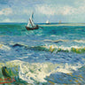 Art Print on canvas Les Saintes-Maries-de-la-Mer by Van Gogh Vincent Landscape Post-Impressionism artwork