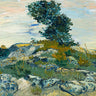 Feeling at Home Vincent van Gogh French canvas art print featuring The Rocks Country scene with vibrant colors and detailed brushwork.