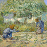 Feeling at home First Steps by van Gogh art print on canvas, featuring a young child walking, in vibrant, expressive colors.