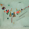 Abstract canvas art print by Kandinsky Wassily, featuring vibrant colors and dynamic shapes, from Feeling at Home collection.