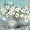 Morning Blossom floral canvas art print by Fisk Arnie, featuring vibrant still life flowers for home decor.