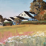 Feeling at Home Farmyard Landscape II canvas art print by Grant Kay, showcasing a scenic rural farm scene with vibrant colors.