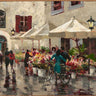European canvas art print of a Paris street scene by Heighton Brent, featuring charming cityscape and vibrant colors.