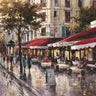 European canvas art print of Avenue des Champs-Elysees by Heighton Brent, showcasing a vibrant street scene in Paris.