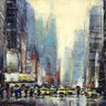 Street Level Architecture canvas art print by James Christopher, featuring detailed cityscape illustrations on textured paper.