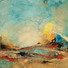 Open Sea abstract canvas art print by Villarreal Gabriela from Feeling at Home, featuring vibrant ocean-inspired abstract design.