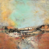 Deconstructed landscape abstract canvas art print by Villarreal Gabriela, featuring vibrant colors and modern design.