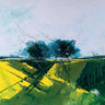 Landscape canvas art print of a rape field edge by Howden Simon, featuring vibrant colors and detailed rural scenery.