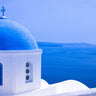 Canvas Art Print Greece, Santorini Island. View of church Photography subject by Flint Helen Fine Art Print quality 