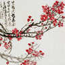 Canvas Art Print Plum Blossoms Floral subject by Delacroix Eugene Fine Art Print quality 