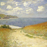 Canvas Art Print Path through the Wheat Fields at Pourville, 1882 Coastal subject by Munch Edvard Fine Art Print quality 