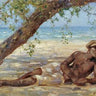 Canvas Art Print Samuel Under a Tree, Jamaica Museum subject by Van Gogh Vincent Fine Art Print quality 