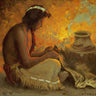 Canvas Art Print The Badger Skin Figurative subject by Faure Jean V. Fine Art Print quality 