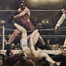 Canvas Art Print Dempsey and Firpo Modern subject by Breakspeare William A. Fine Art Print quality 