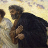 Canvas Art Print Disciples Peter and John Rushing To The Sepulcher the Morning of The Resurrection Museum subject by Chaplin Charles Fine Art Print quality 