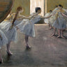 Canvas Art Print Dancers at the Rehearsal Music-Dance subject by Gauguin Paul Fine Art Print quality 