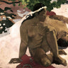 Canvas Art Print Aha Oe Feii? (Are You Jealous?) Museum subject by Greco El Fine Art Print quality 