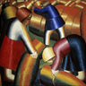 Canvas Art Print Harvesting Rye Museum subject by Michelangelo Fine Art Print quality 
