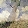 Canvas Art Print Woman with a Parasol Turned to the Left, 1886 Floral subject by Ortelius Abraham Fine Art Print quality 